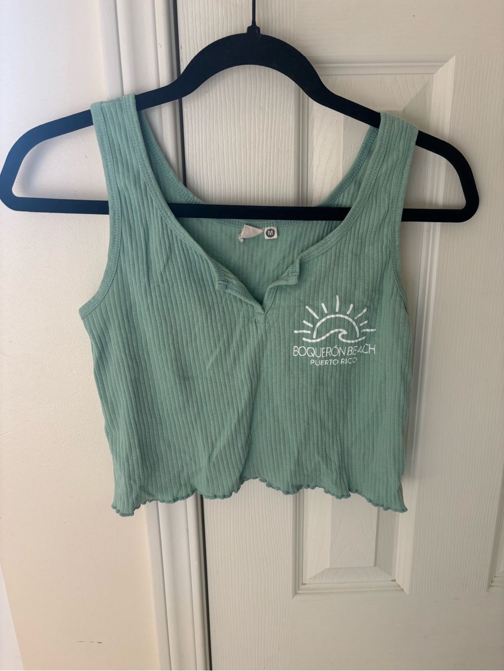 Mint Ribbed Tank Top